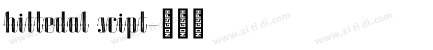 hittedal scipt字体转换